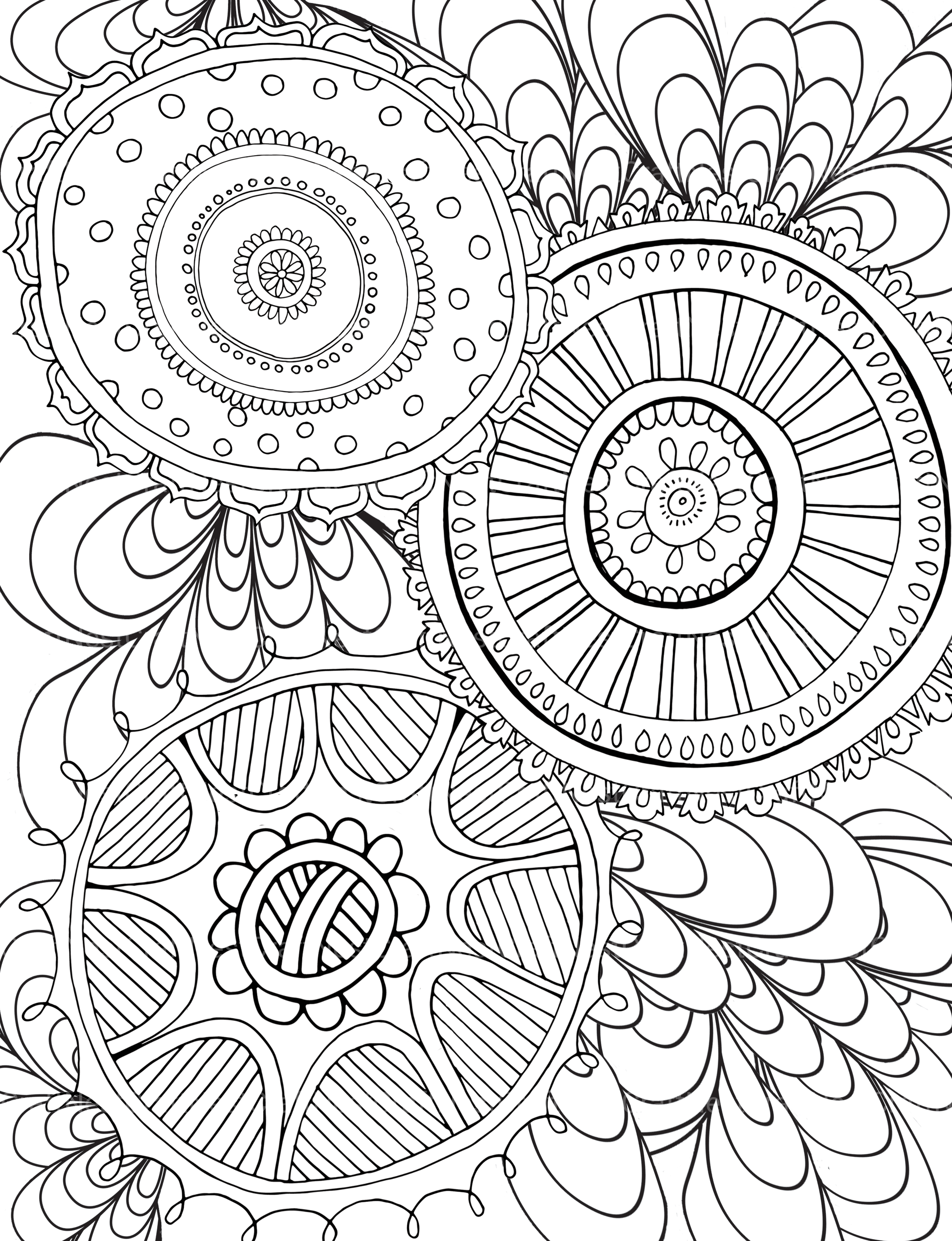 Colorist Heaven Flower Coloring Book - CraftNest - Digital Crafting and Art