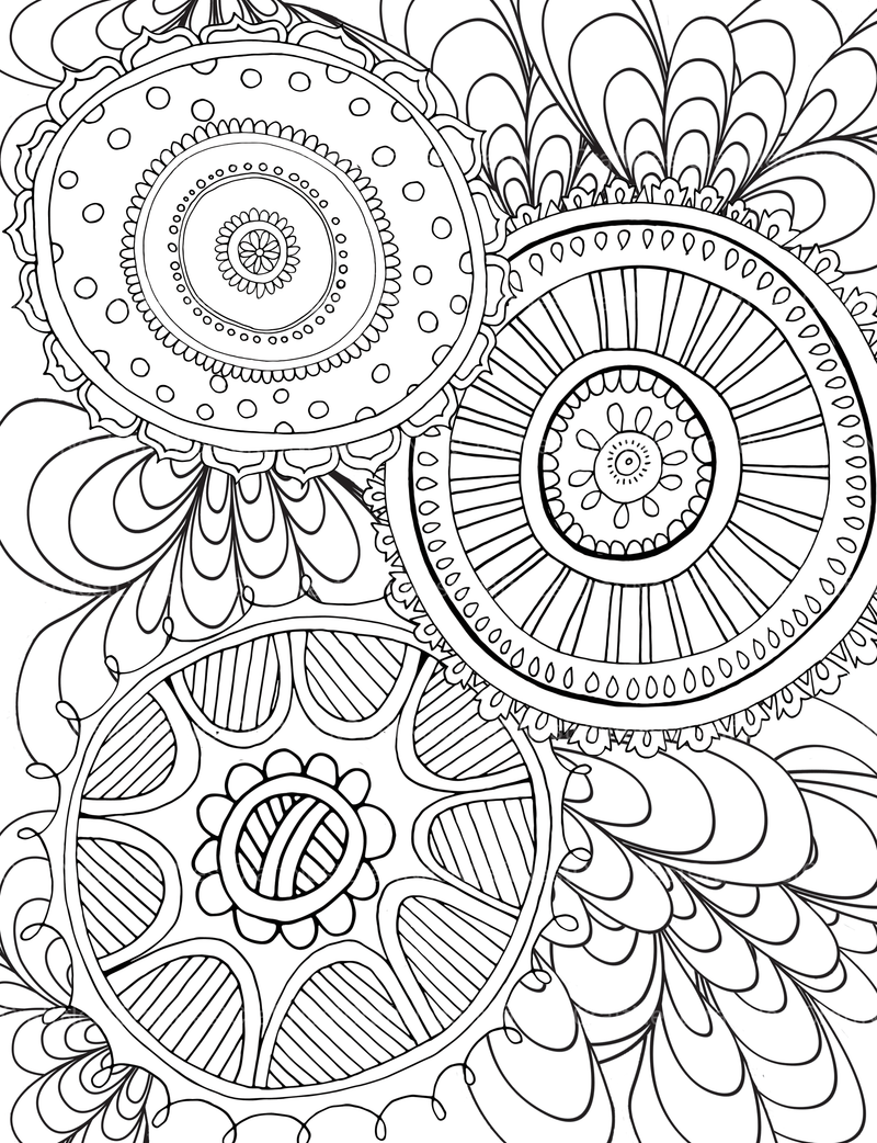 Colorist Heaven Flower Coloring Book - CraftNest - Digital Crafting and Art
