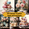 Vintage Teatime Junk Journalseiten