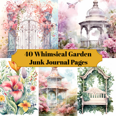 Whimsical Garden Junk Journal Pages - CraftNest