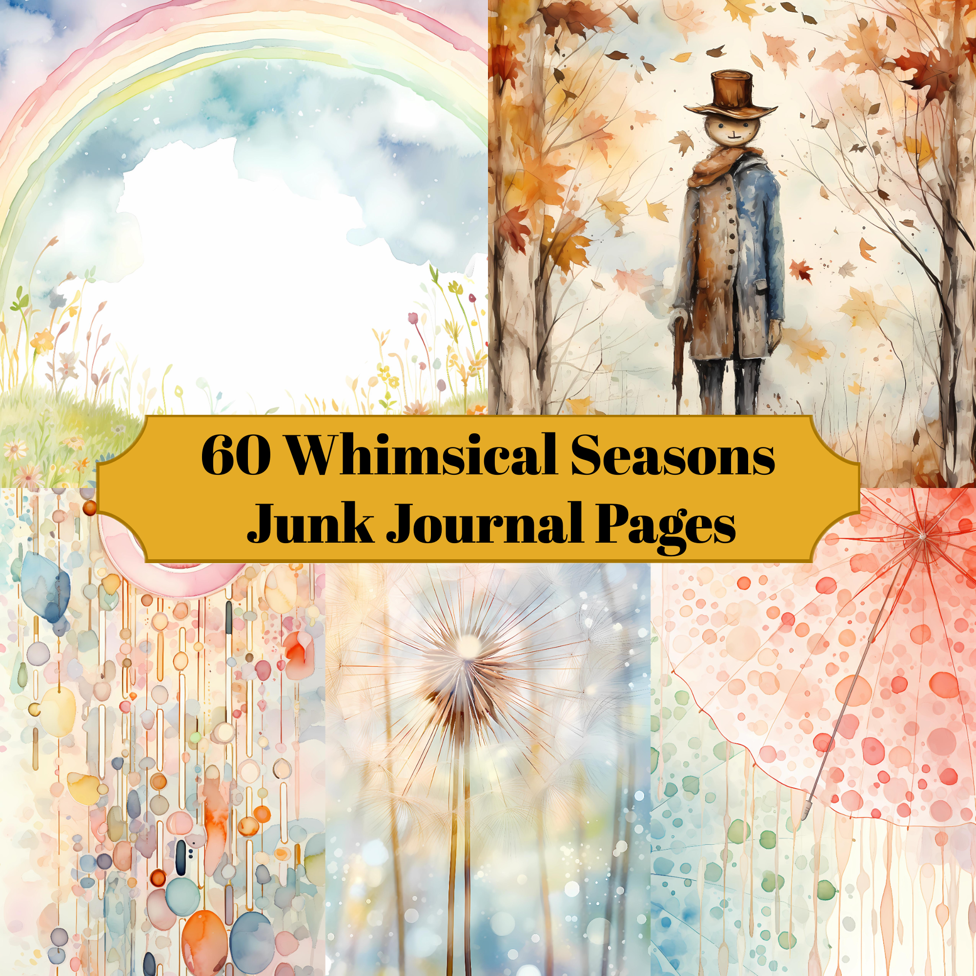 Whimsical Seasons Junk Journal Pages - CraftNest