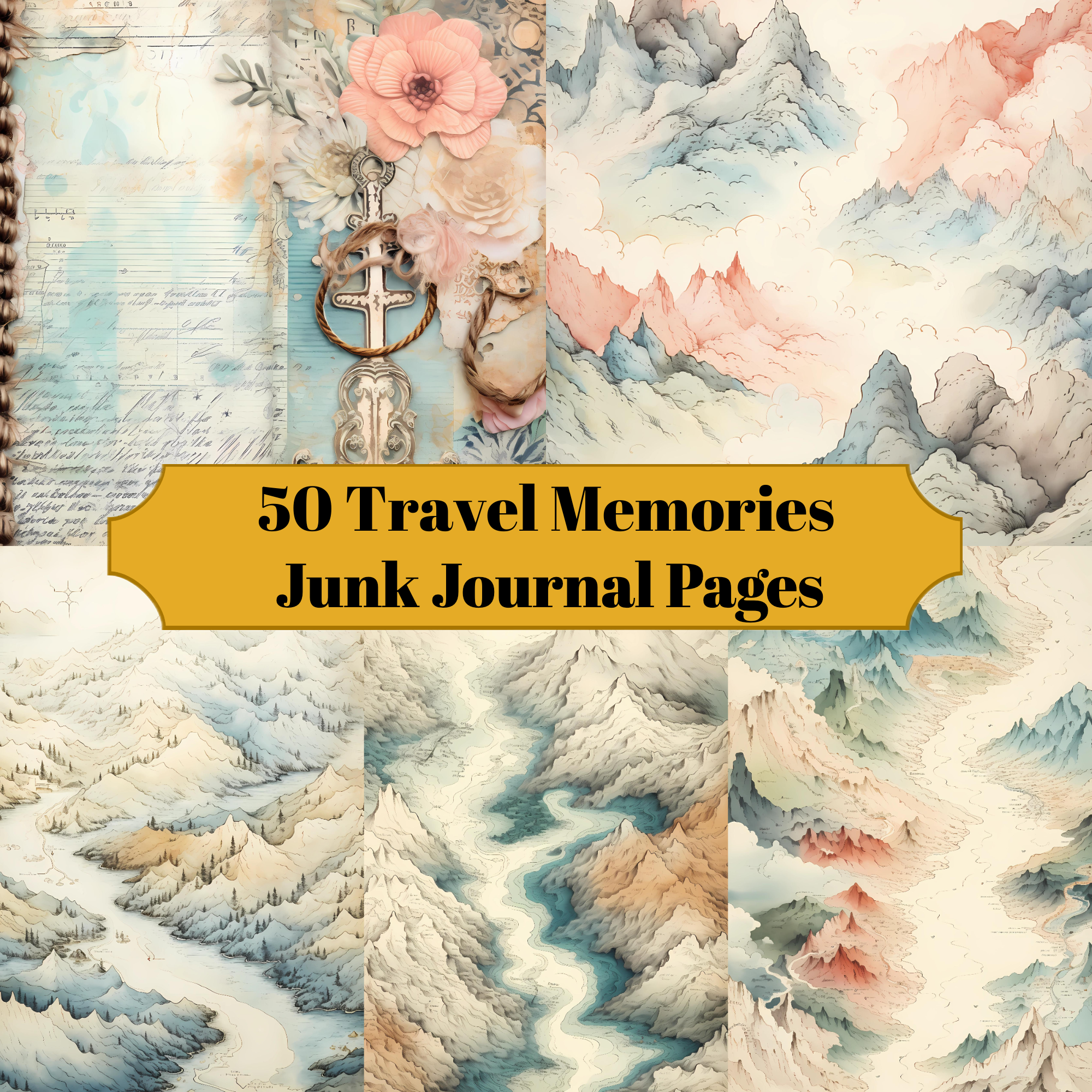 Travel Memories Junk Journal Pages - CraftNest