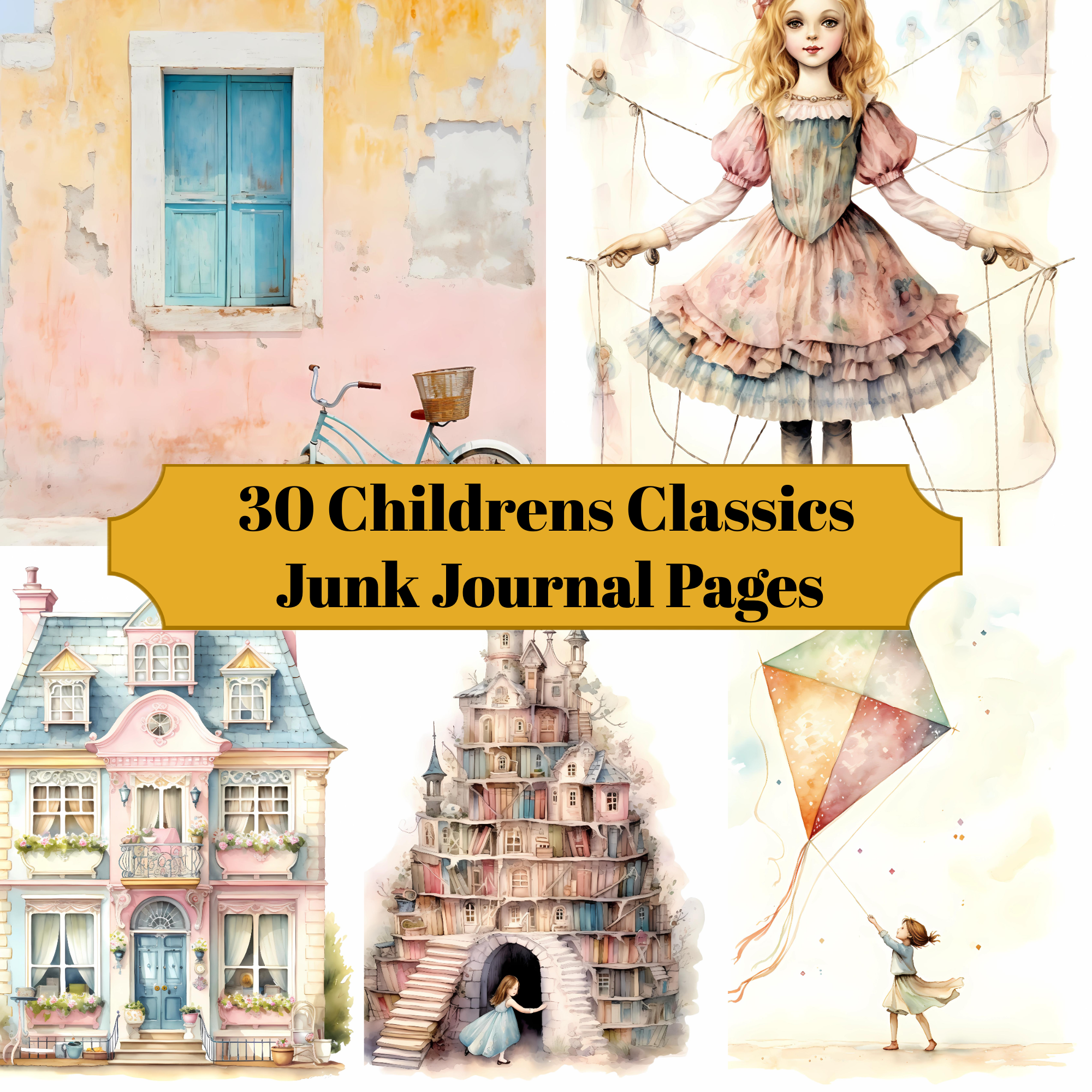 Children's Classics Junk Journal Pages - CraftNest