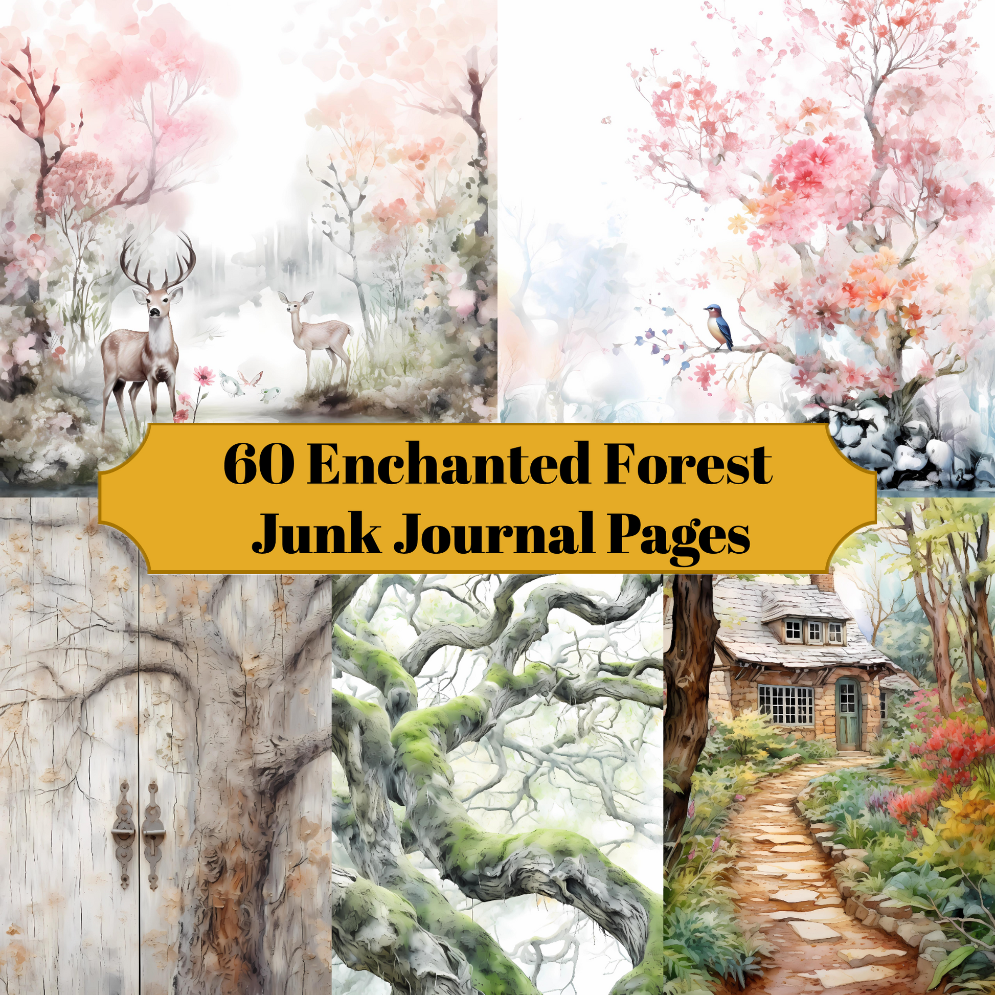 Enchanted Forest Junk Journal Pages - CraftNest