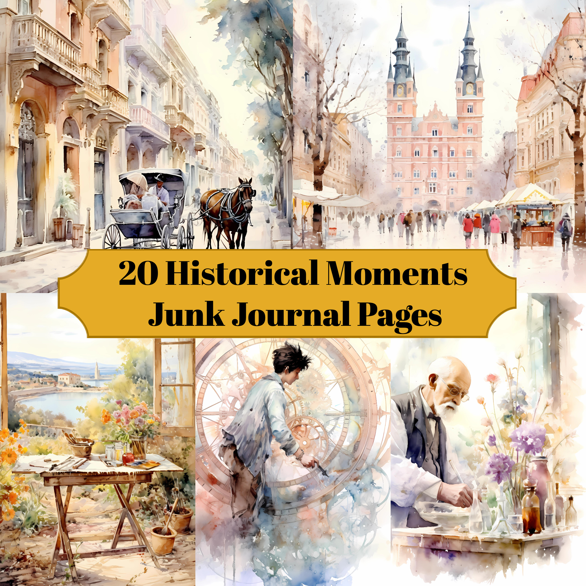 Historical Moments Junk Journal Pages - CraftNest