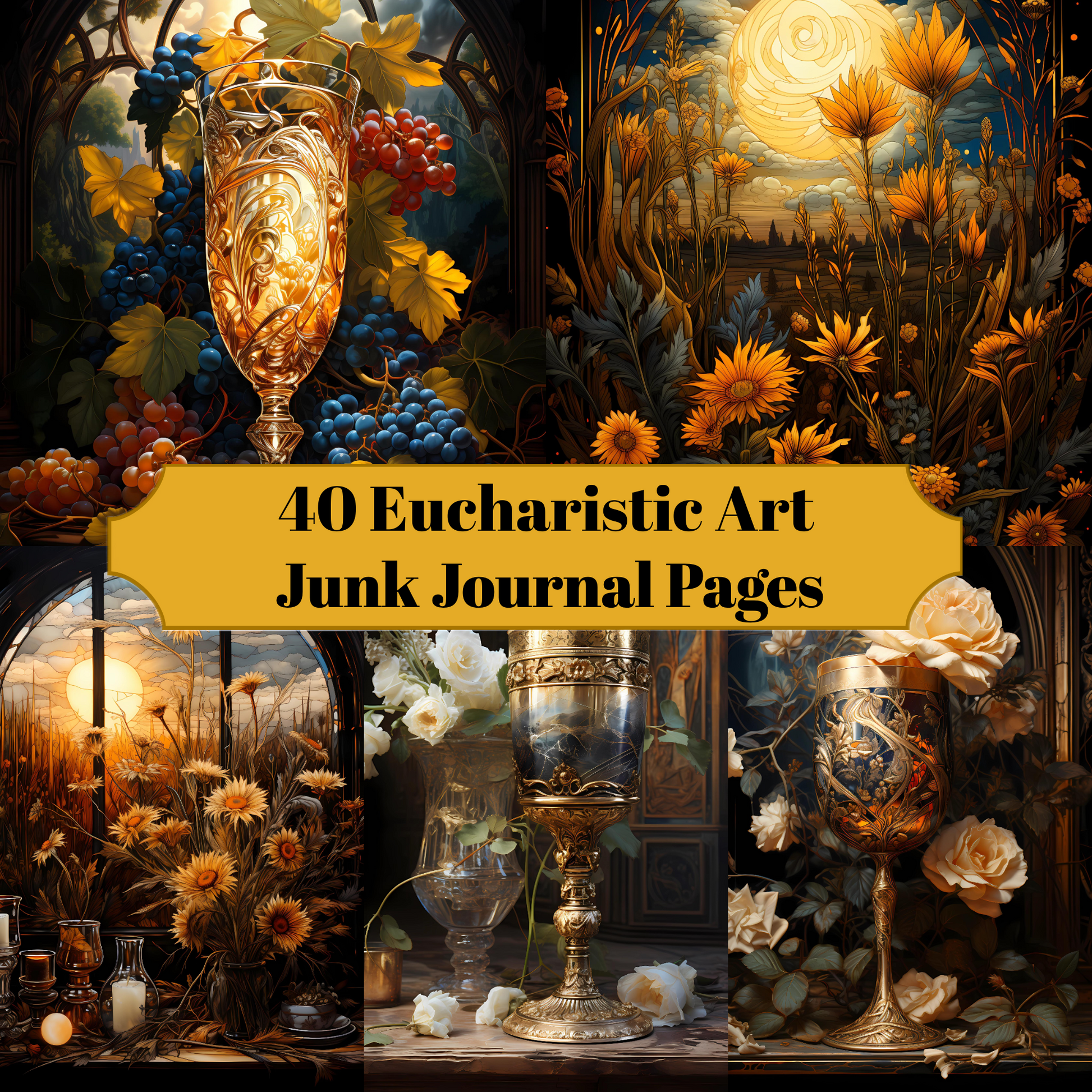 Eucharistic Art Junk Journal Pages - CraftNest