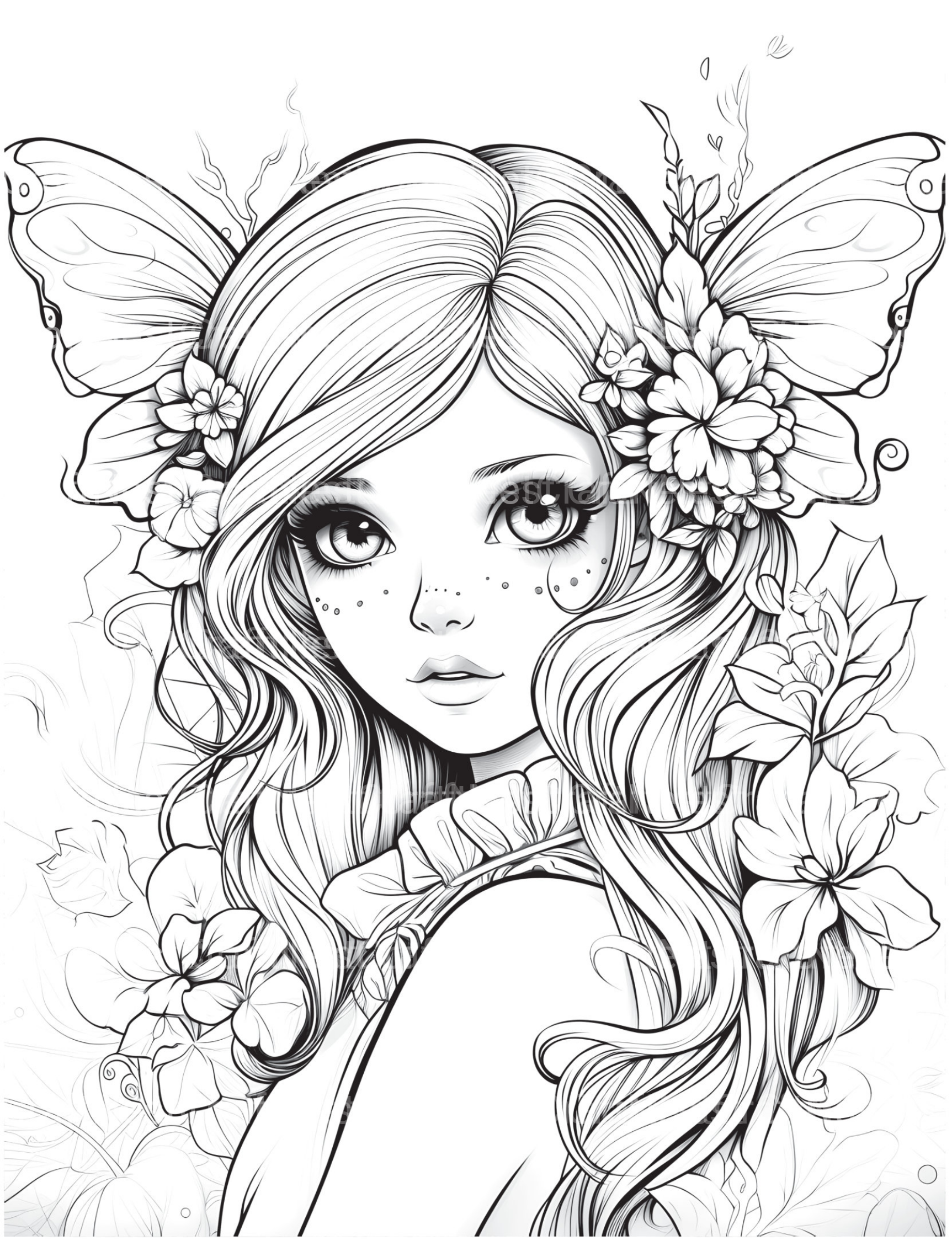 Forest Fairies Coloring Book - CraftNest - Digital Crafting and Art