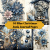 Blue Christmas Junk Journal Pages