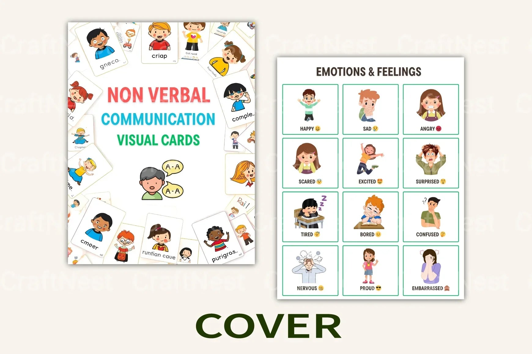 Non-Verbal Communication Visual Cards - CraftNest - Digital Crafting and Art