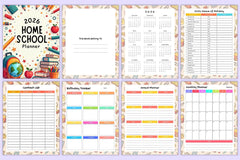 Home School Planner - CraftNest - Digital Crafting and Art