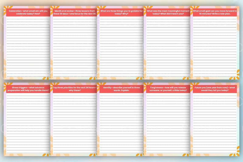 Daily Thought Prompts Book for Inspiration - CraftNest - Digital Crafting and Art