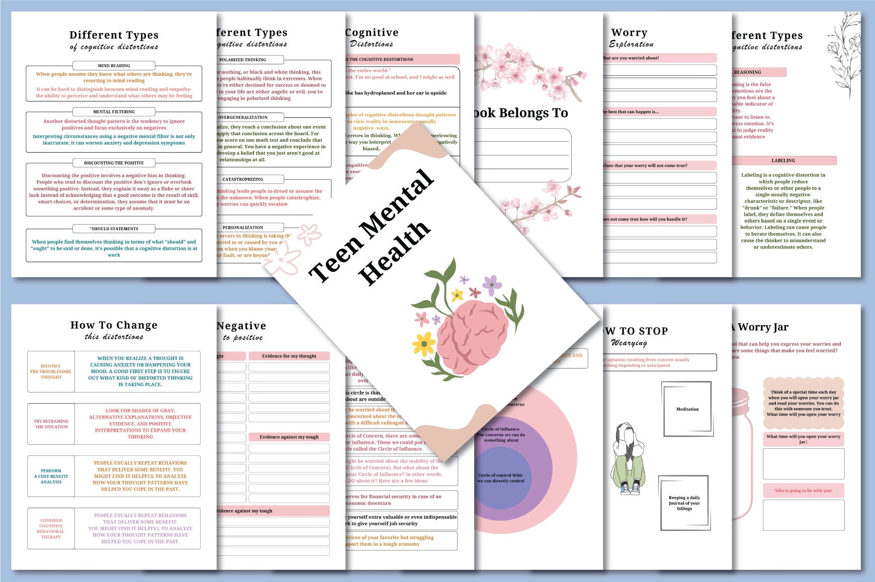 Teen Mental Health Planner