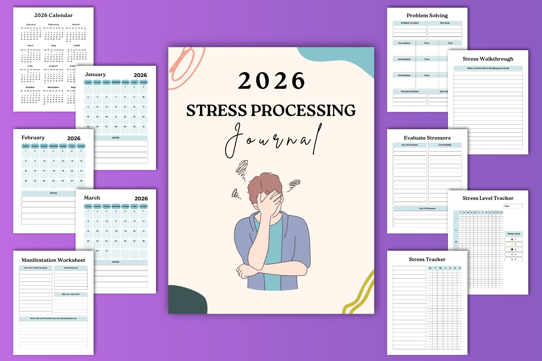 Stress Processing Journal: Enhance Mental Well-being