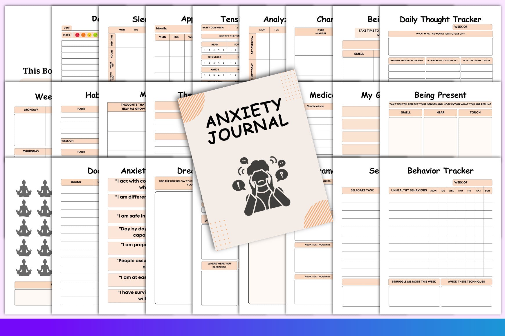 Anxiety Journal for Stress Relief