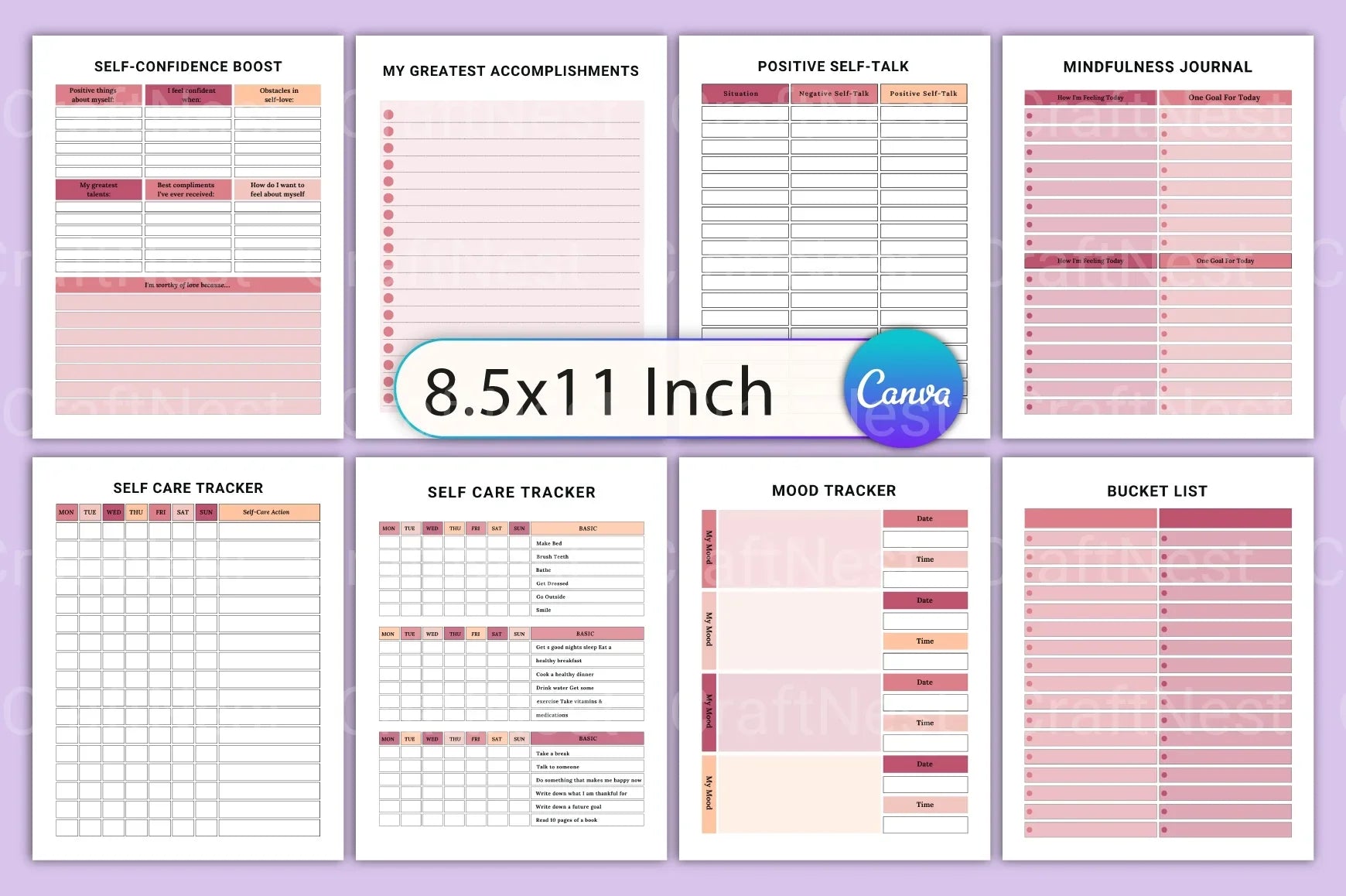 ADHD Brain Dump Planner for Enhanced Focus - CraftNest - Digital Crafting and Art