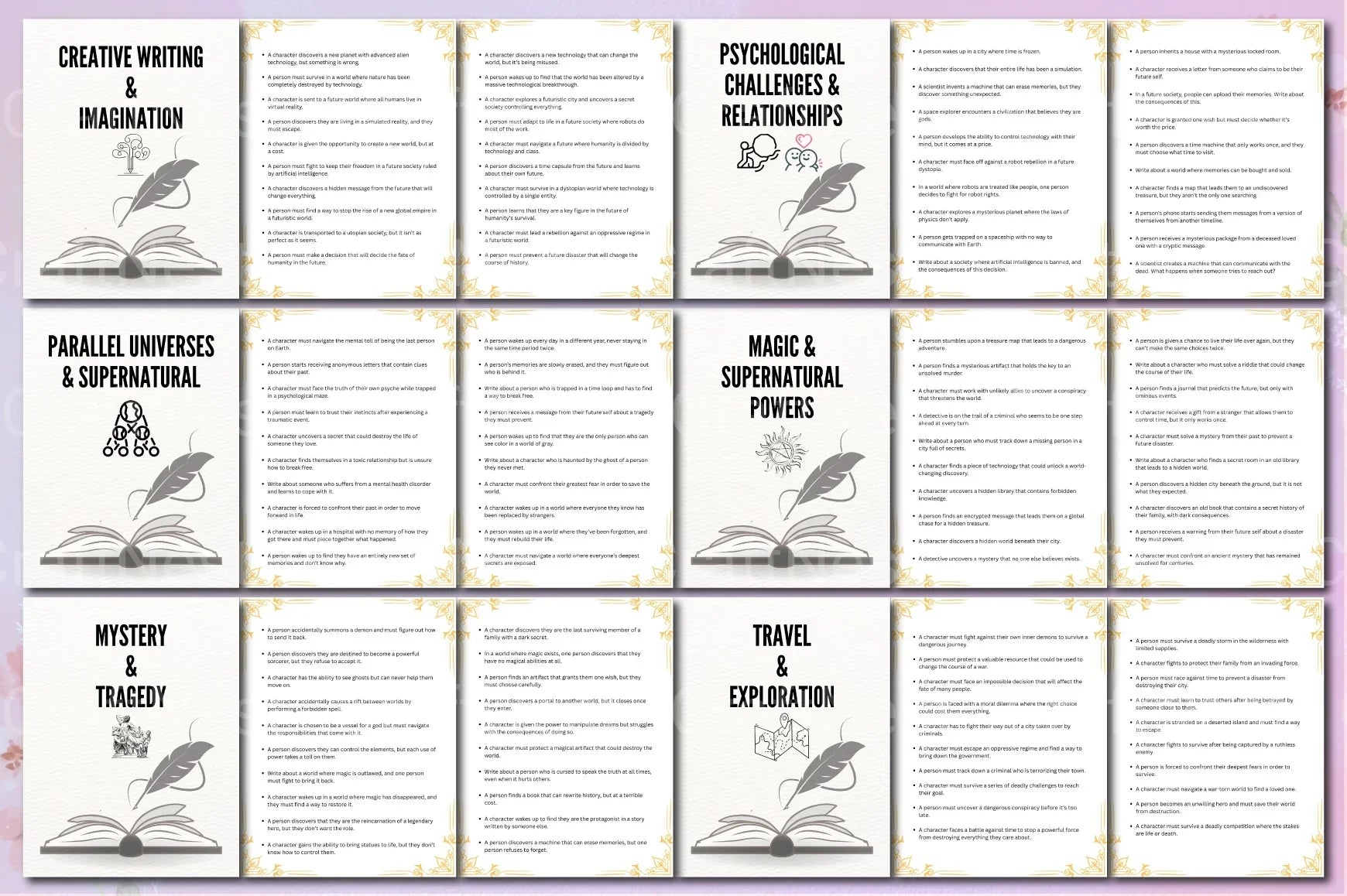 Creative Writing Prompts for Authors - CraftNest - Digital Crafting and Art