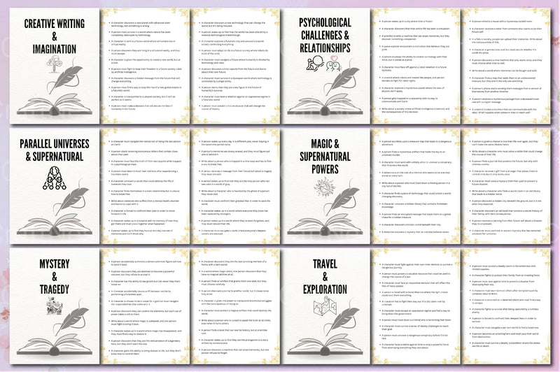 Creative Writing Prompts for Authors - CraftNest - Digital Crafting and Art