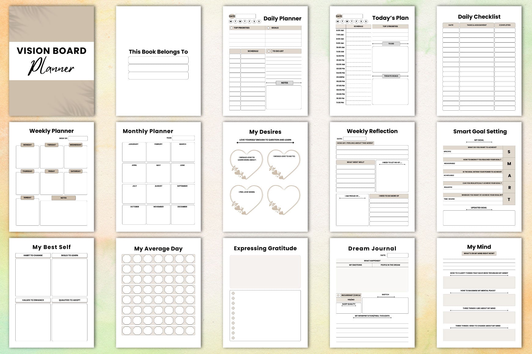 Vision Board Planner