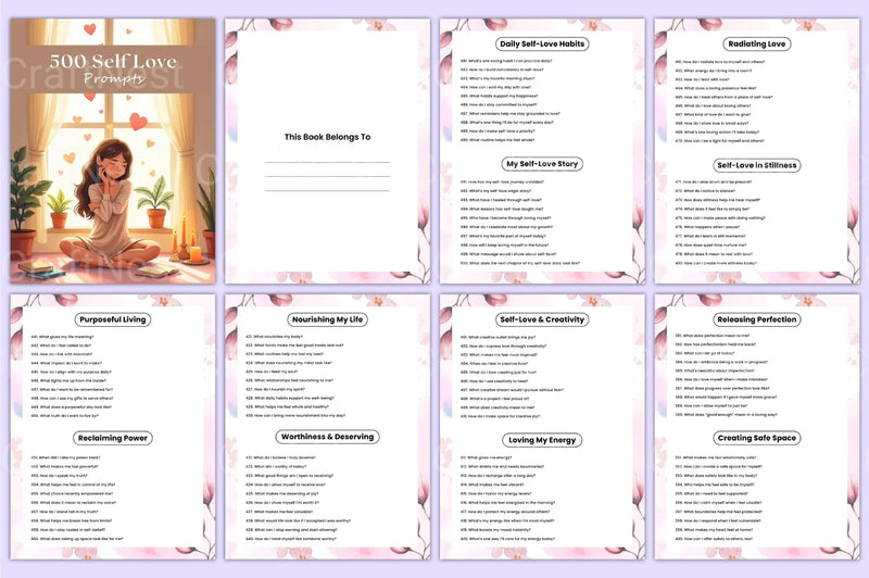 Self Love Prompts for Personal Growth - CraftNest - Digital Crafting and Art
