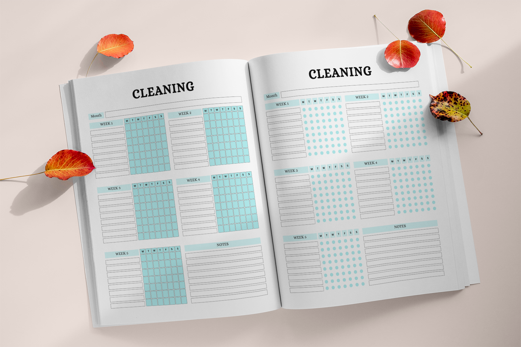 Clean Organized Living Planner
