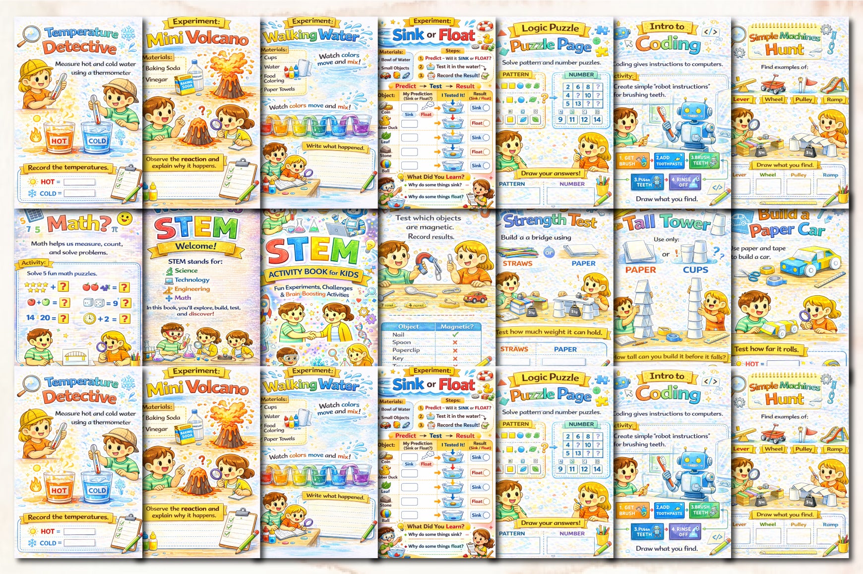 STEM Activity Planner for Kids