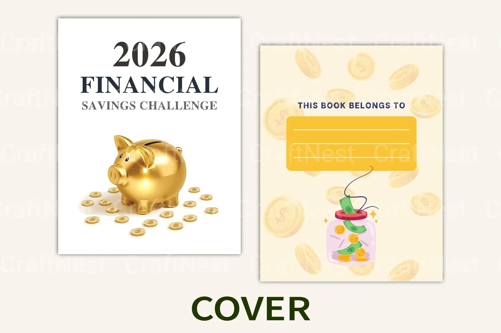 Financial Savings Challenge Guide - CraftNest - Digital Crafting and Art