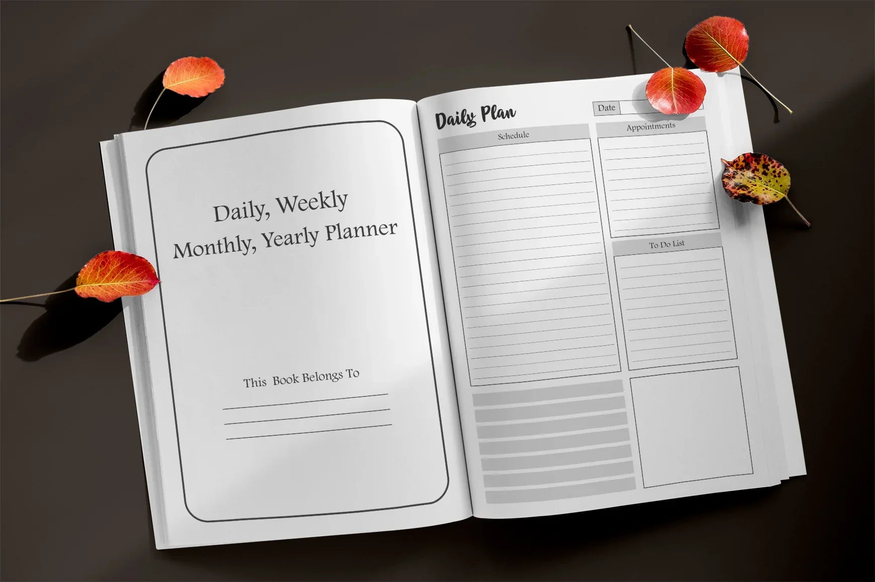 Daily, Weekly, Monthly, Yearly Planner - CraftNest - Digital Crafting and Art