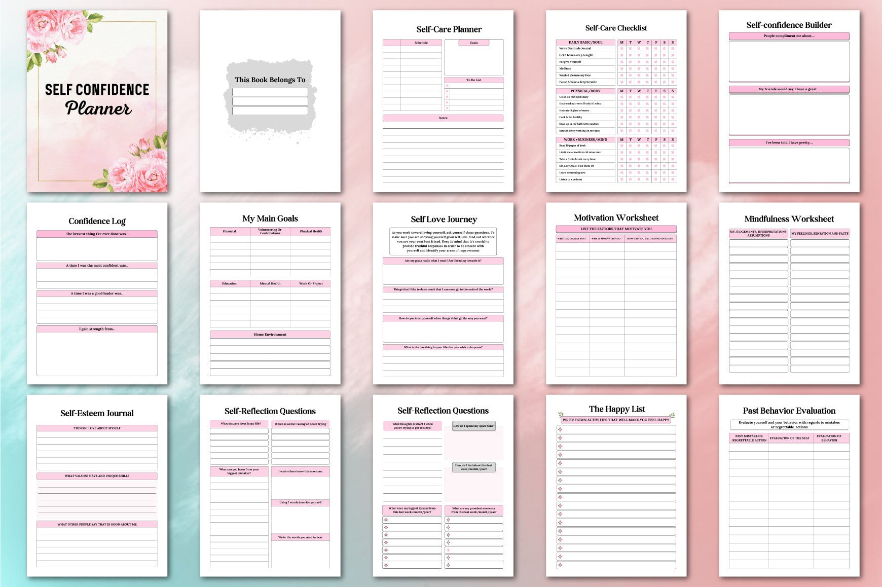 Self Confidence Planner