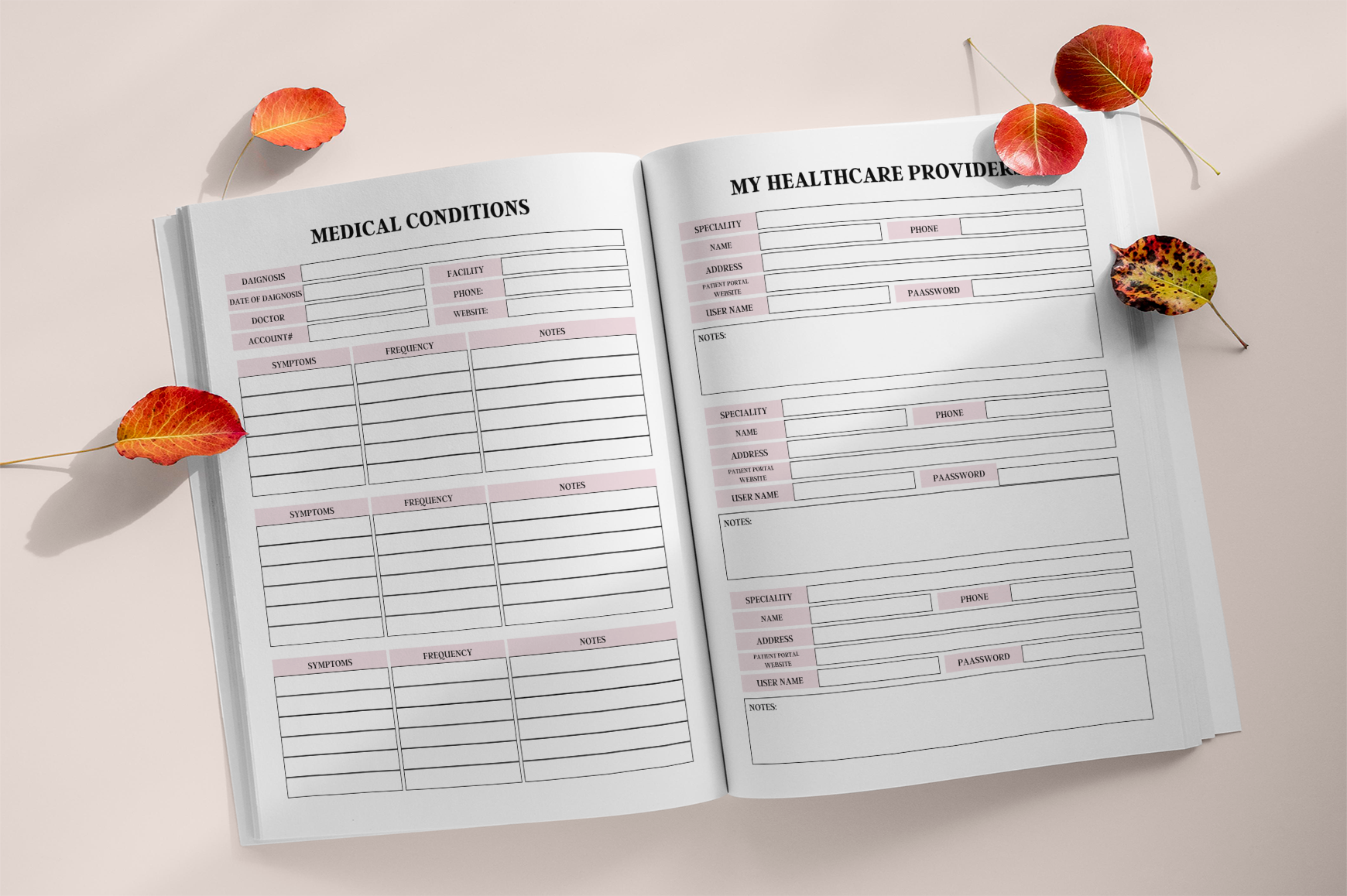 Medical Records Wellness Planner