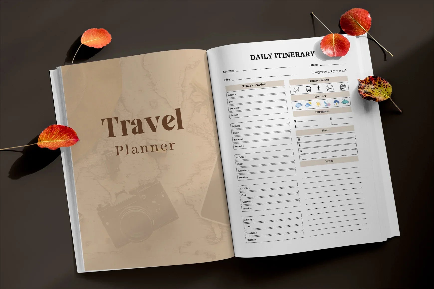 Travel Planner from 100 Planner - CraftNest - Digital Crafting and Art