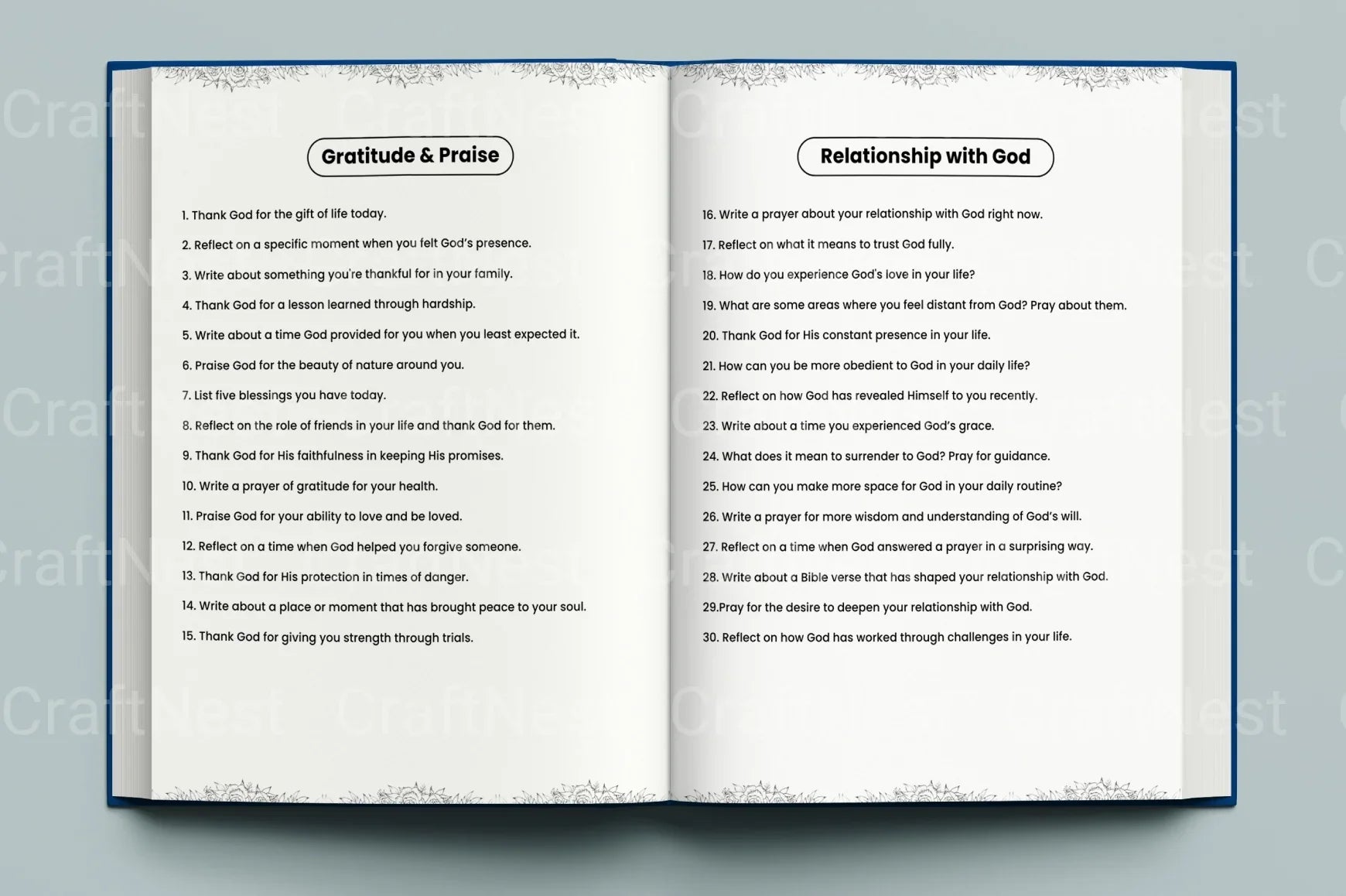 Prayer Prompts Guide for Inspiration - CraftNest - Digital Crafting and Art