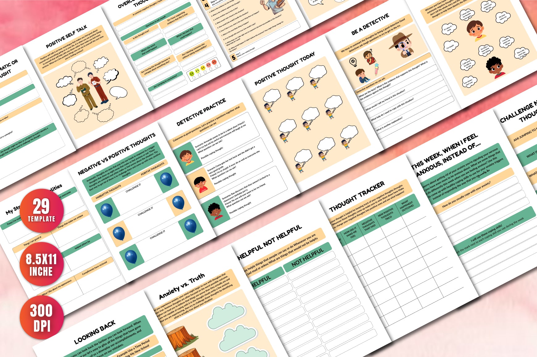 Challenging Negative Thoughts: CBT Planner