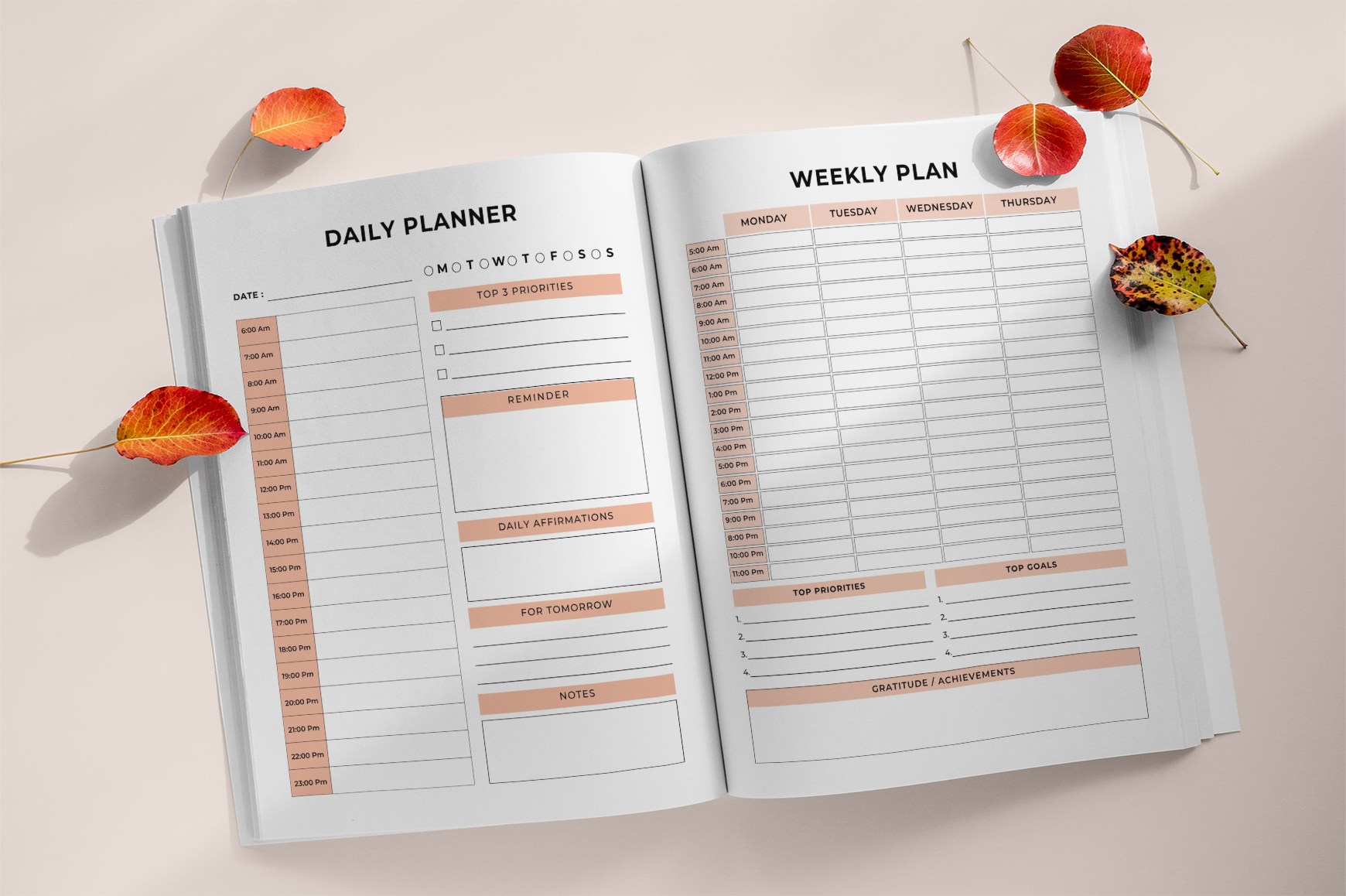 Goal Setting Productivity Motivation Journal