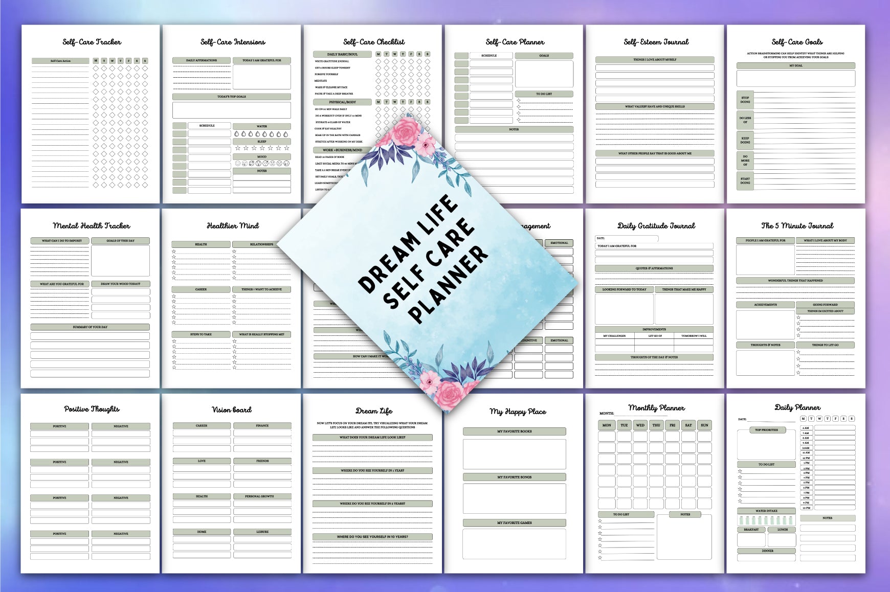 Dream Life Self Care Planner