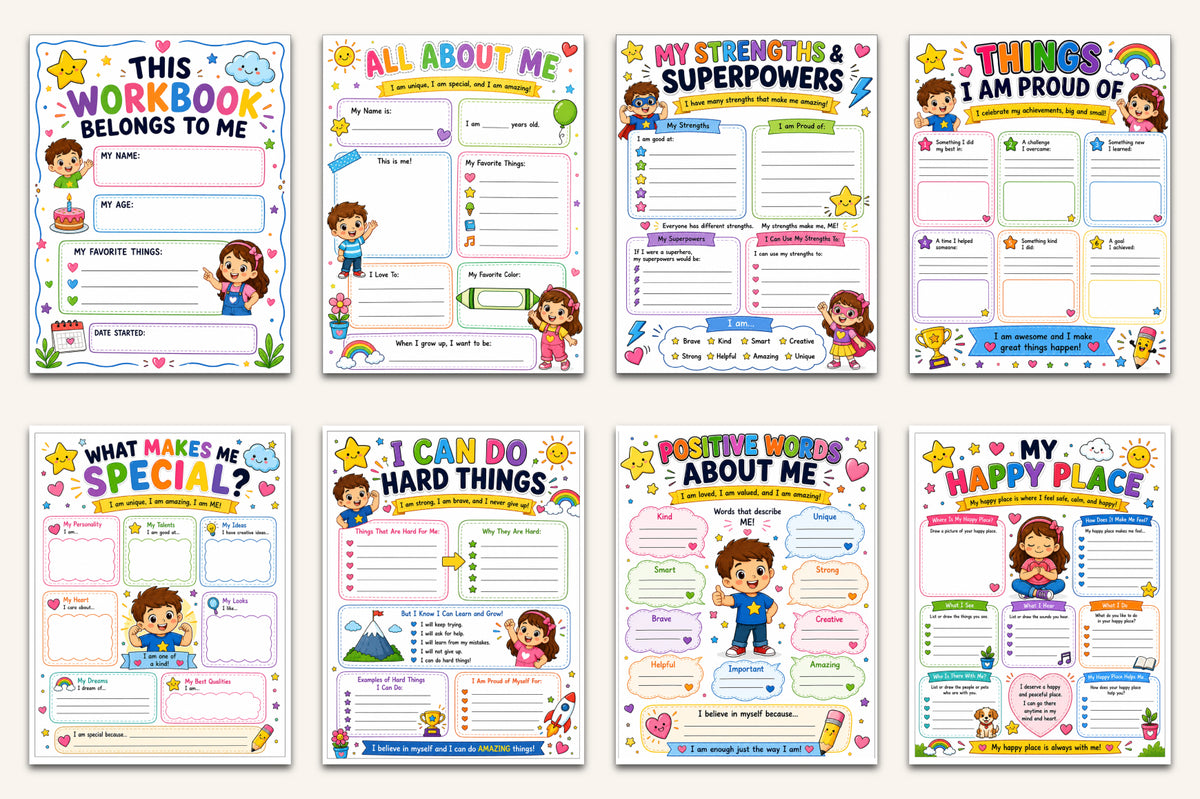 Self Esteem For Kids Workbook