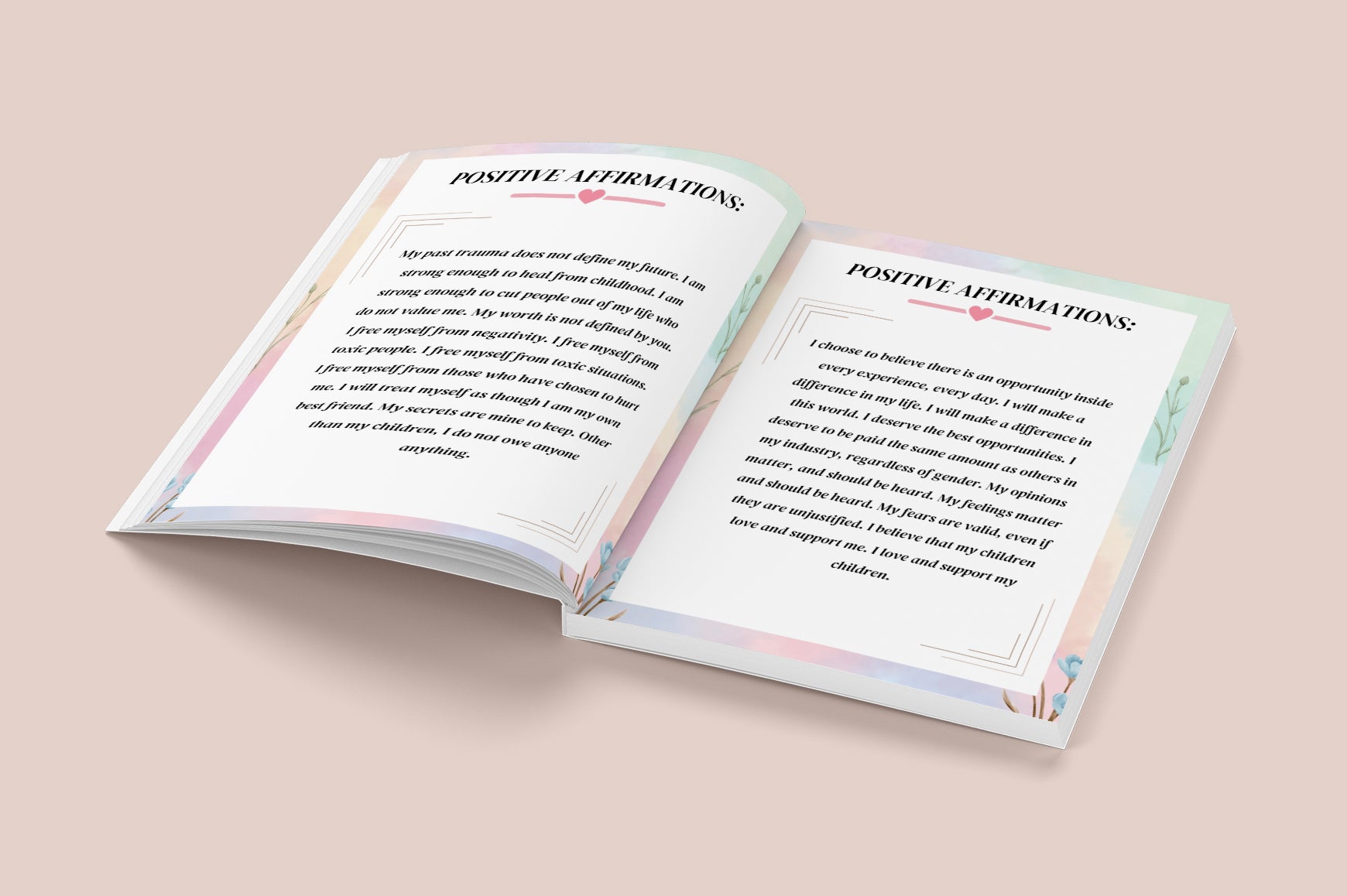 Empowering Affirmations for Women Planner