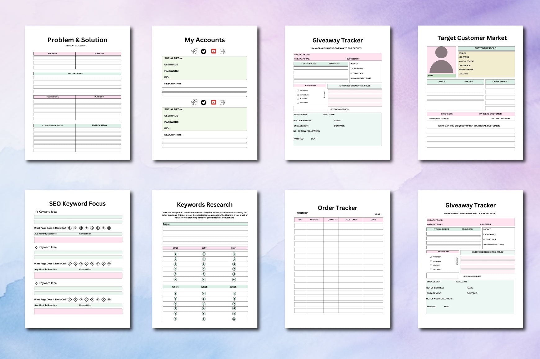 Marketing Planner 00772