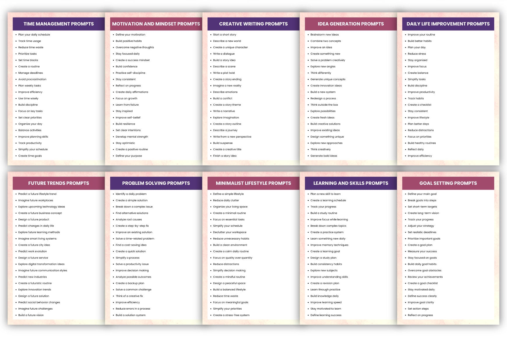 1000+ Modern Prompts
