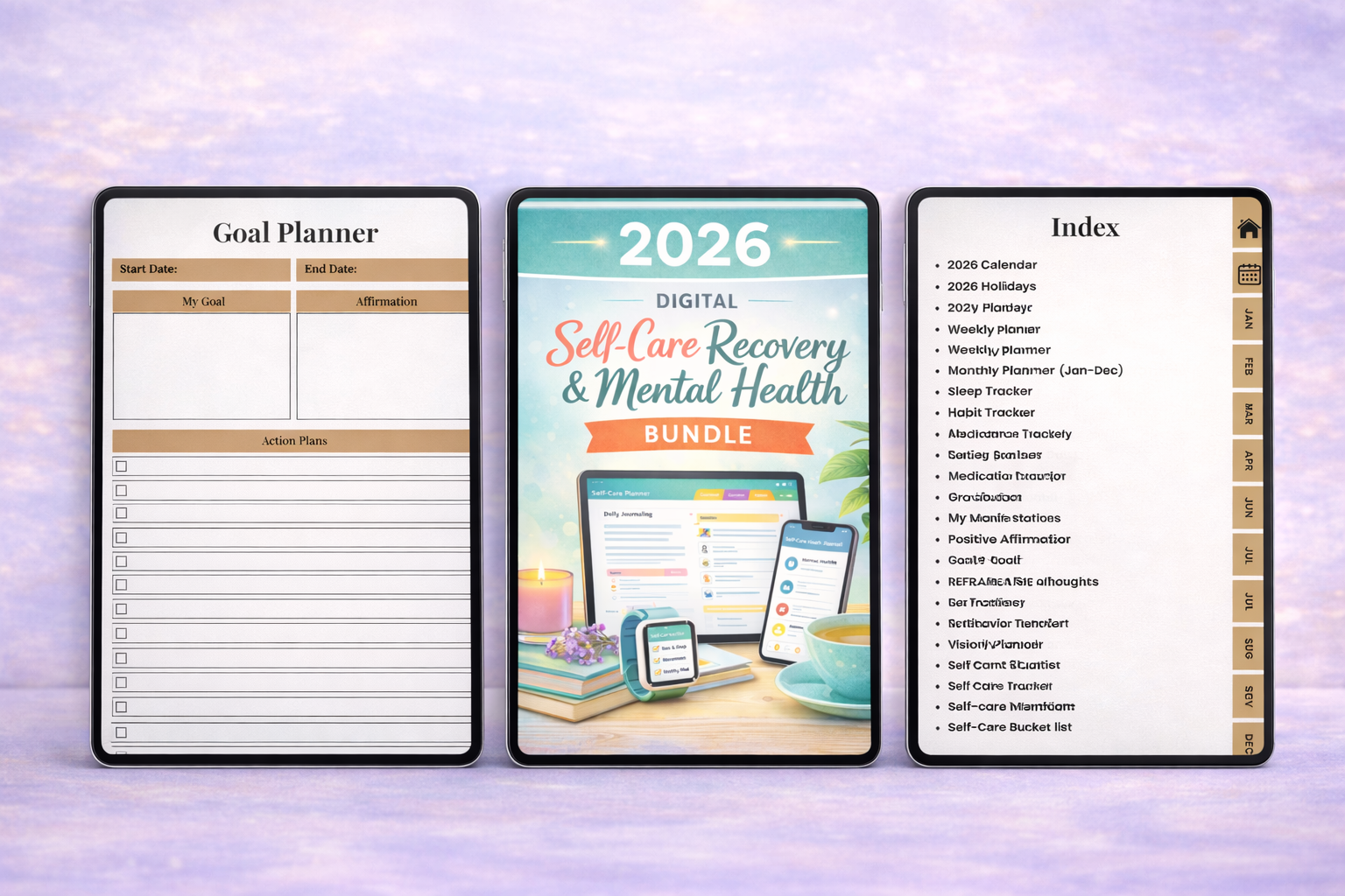 Self-Care Recovery Mental Health Journal