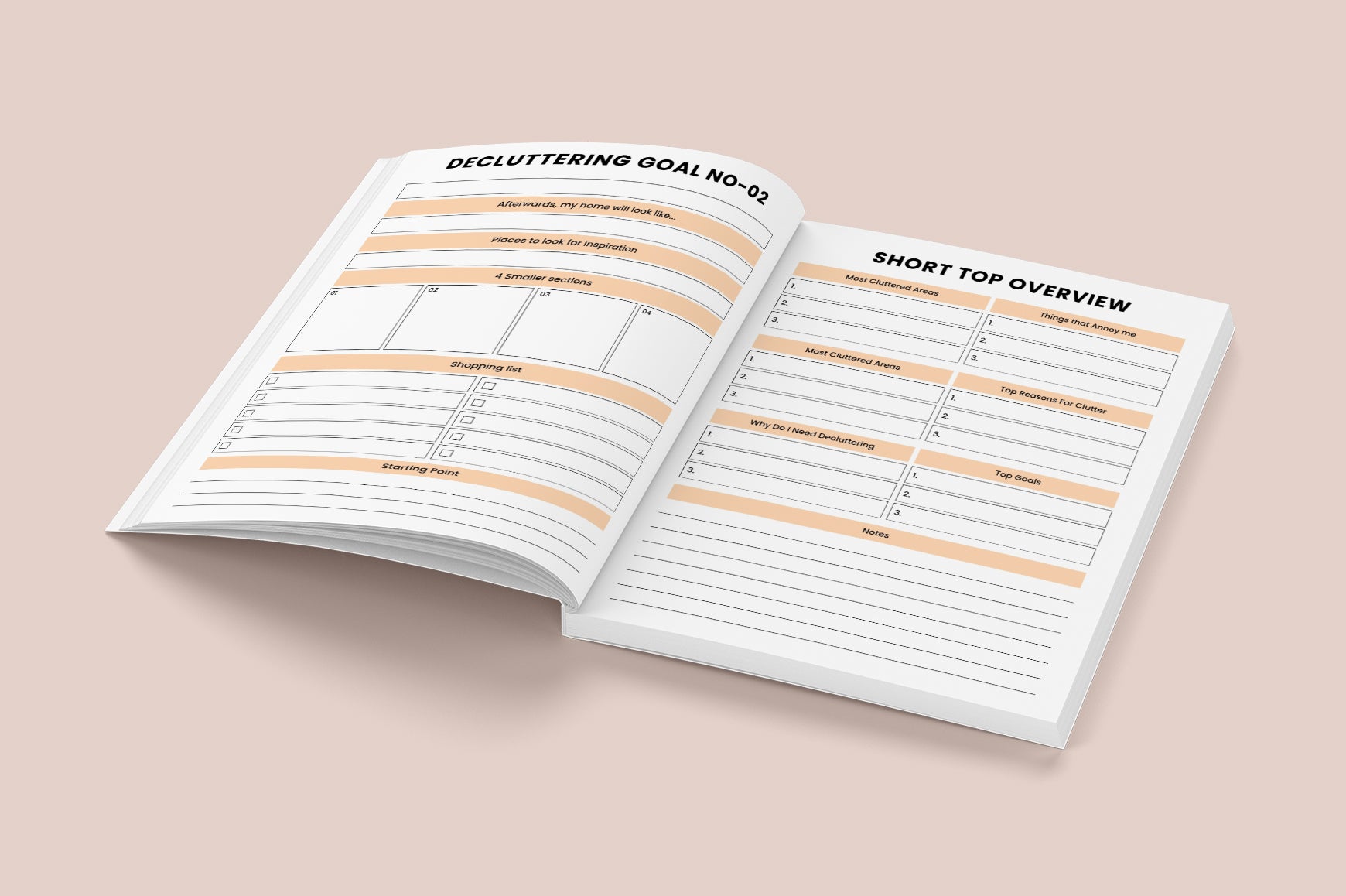 Decluttering Home Organization Planner