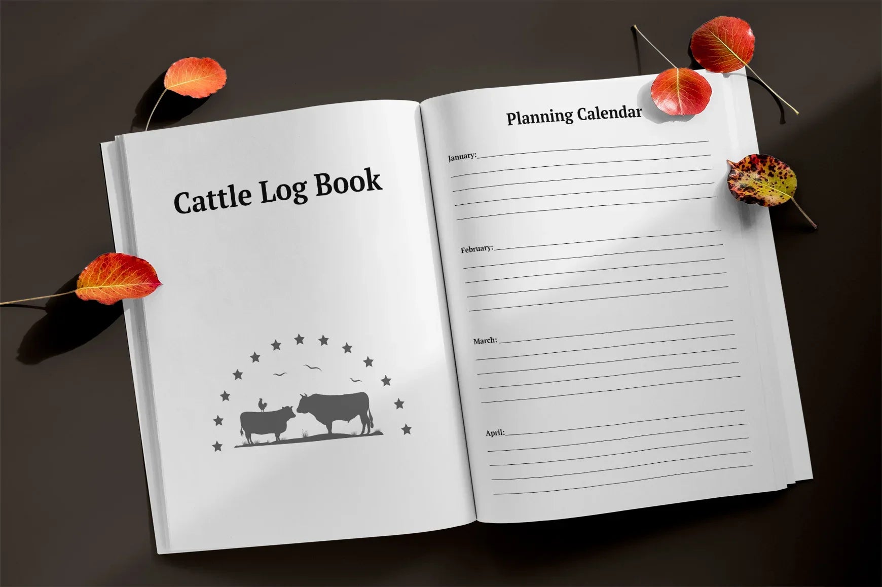 Cattle Log Book Planner - CraftNest - Digital Crafting and Art