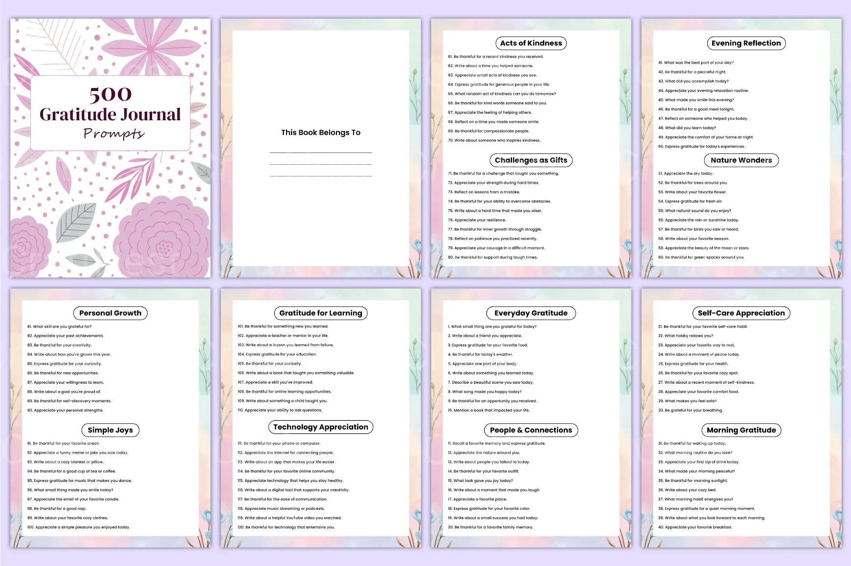 Gratitude Prompts for Daily Reflection - CraftNest - Digital Crafting and Art