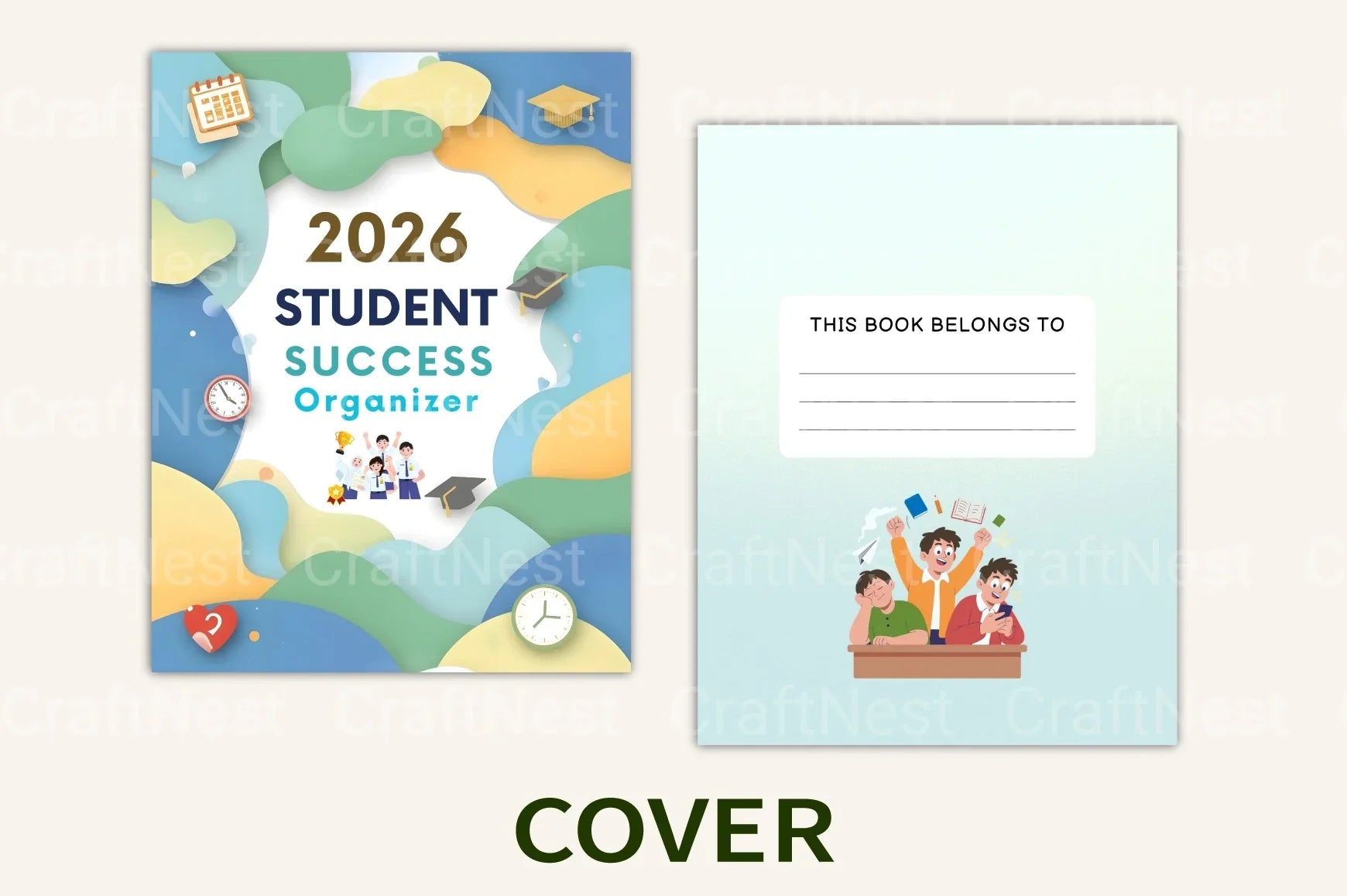 Student Success Planner Organizer - CraftNest - Digital Crafting and Art