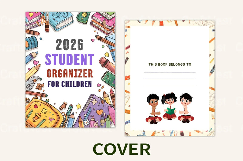 Student Organizer for Kids - CraftNest - Digital Crafting and Art