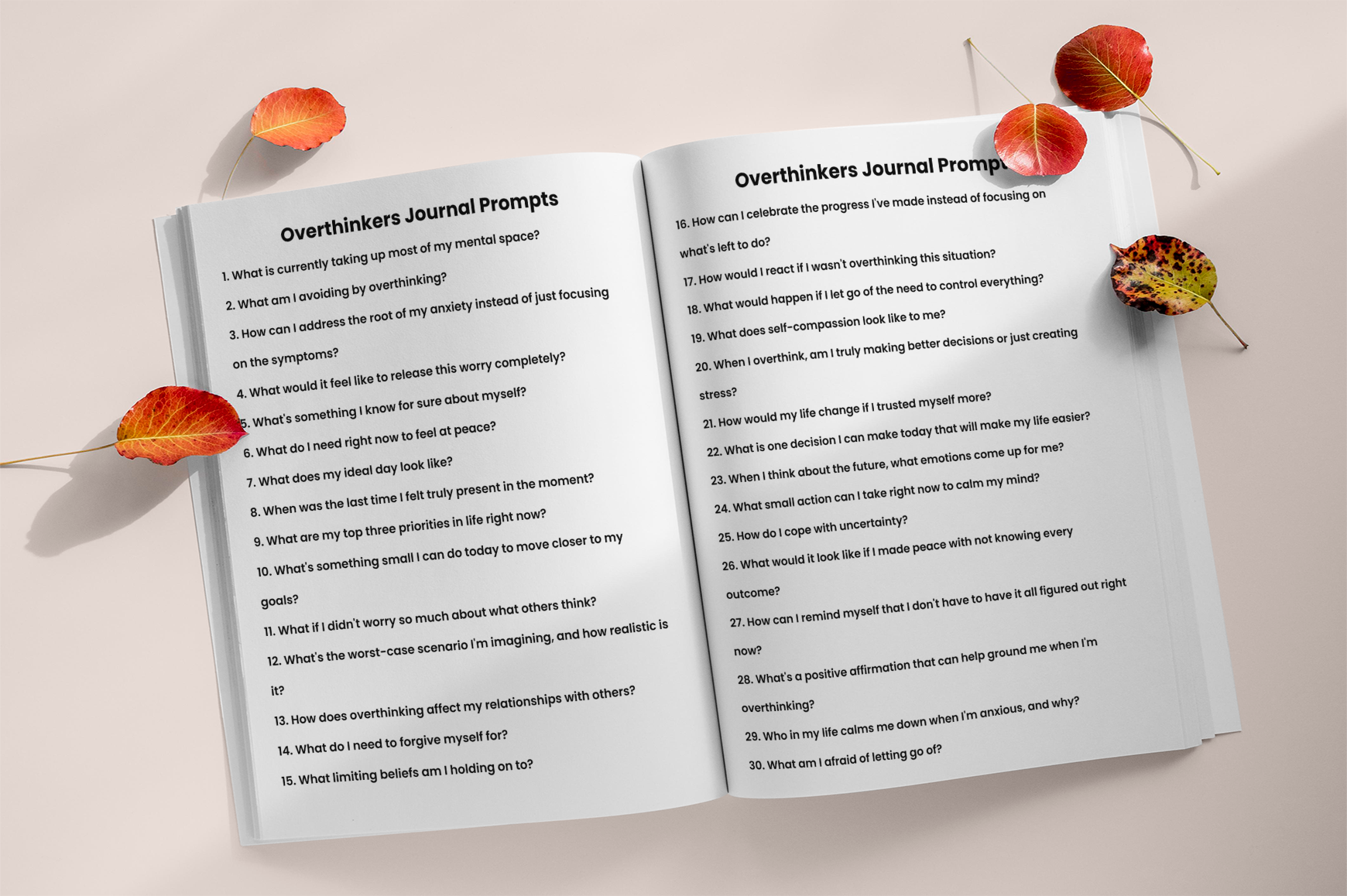 For Overthinking Minds Prompts