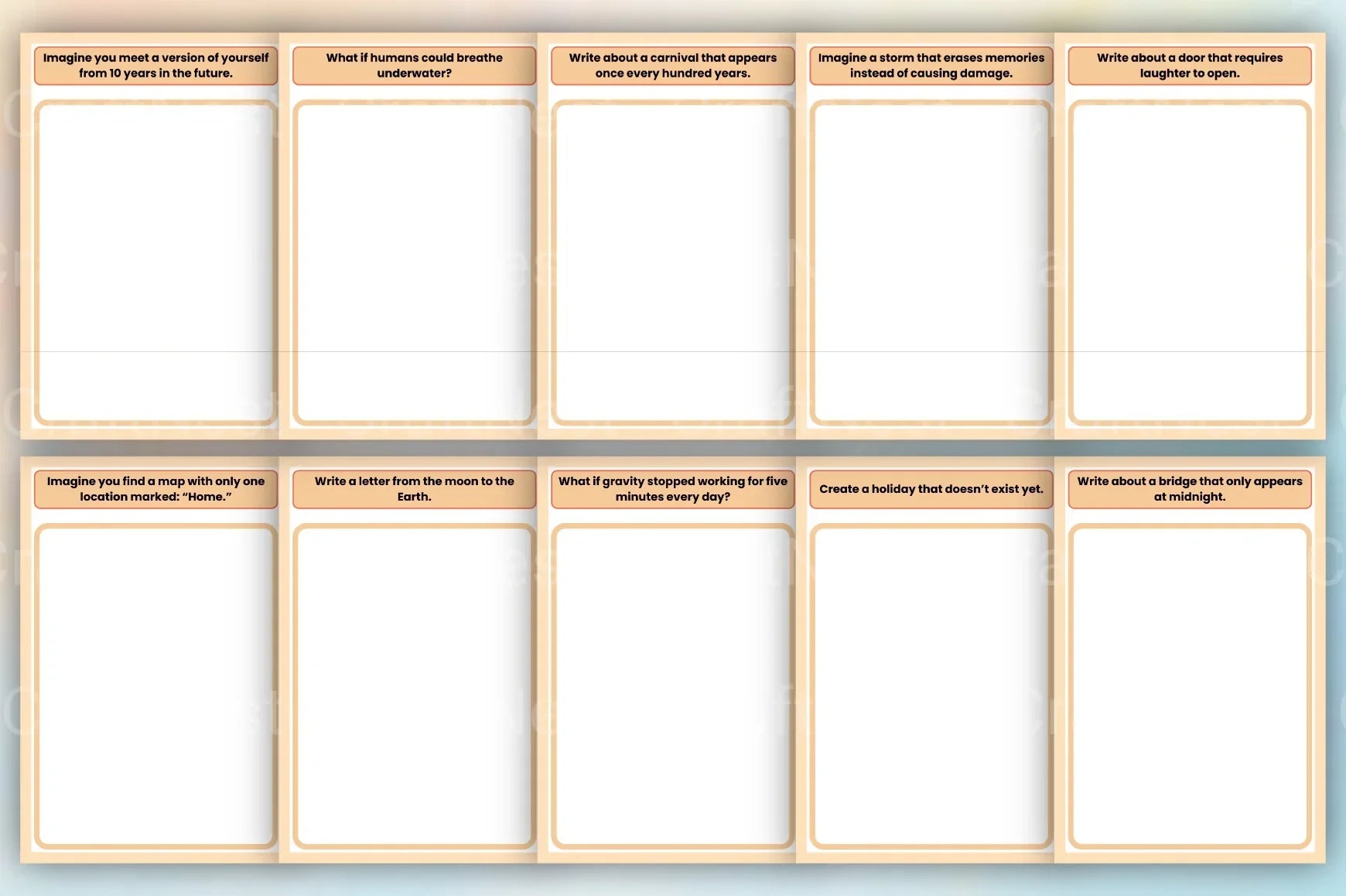 Creative Writing Prompts Book - CraftNest - Digital Crafting and Art