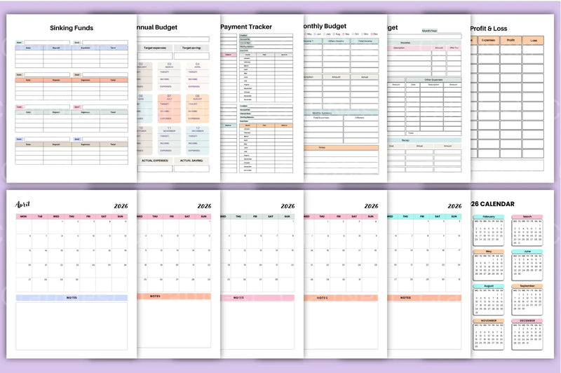 Budget Planner Template - CraftNest - Digital Crafting and Art
