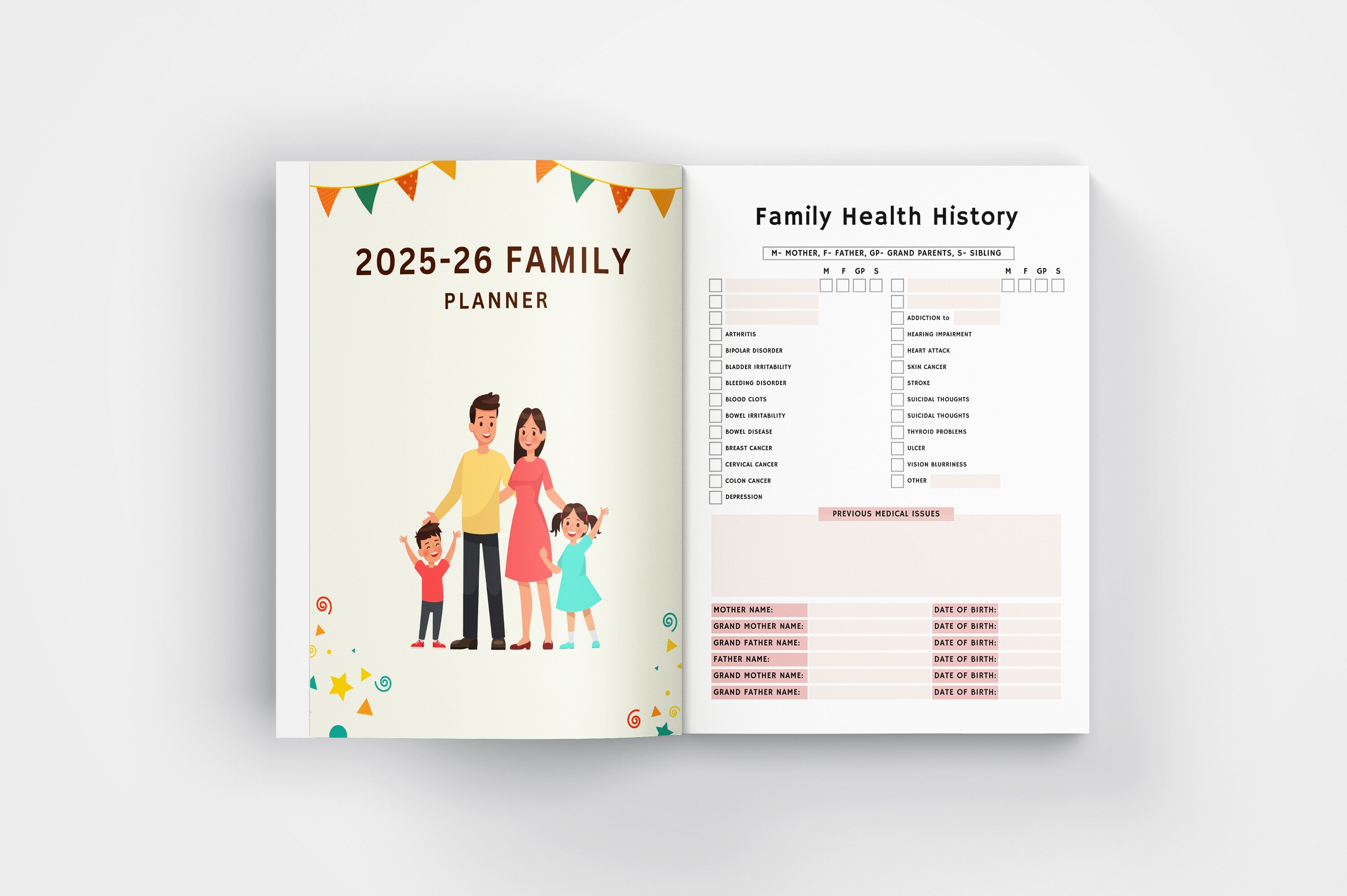 Family Planner Organizer