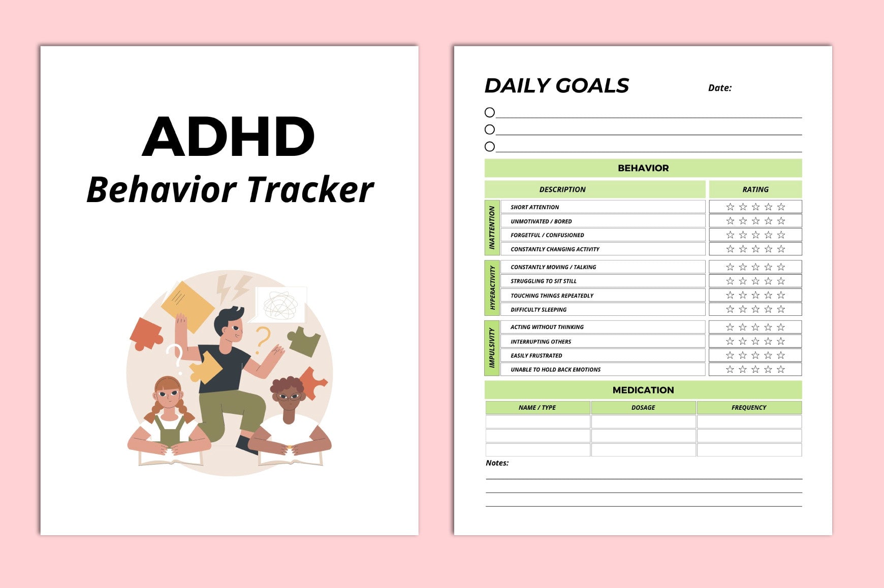 ADHD Behavior Planner
