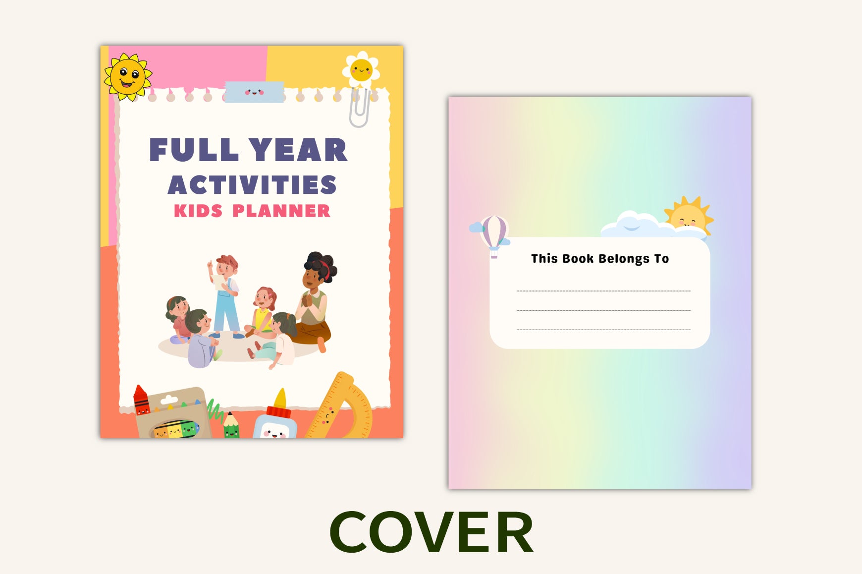 Yearly Activities Planner for Kids